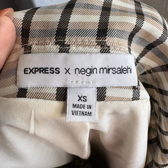 Express X Negin Mirsalehi Mixed Plaid
Boyfriend Blazer Women's Size XS - Picture 3 of 14